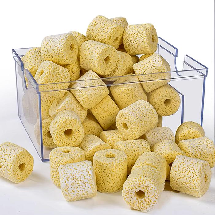 100g Bacterial House Filter Aquarium Filter Media Porous Fish Tank Bacterial Ball Ring Nitrifying Ba