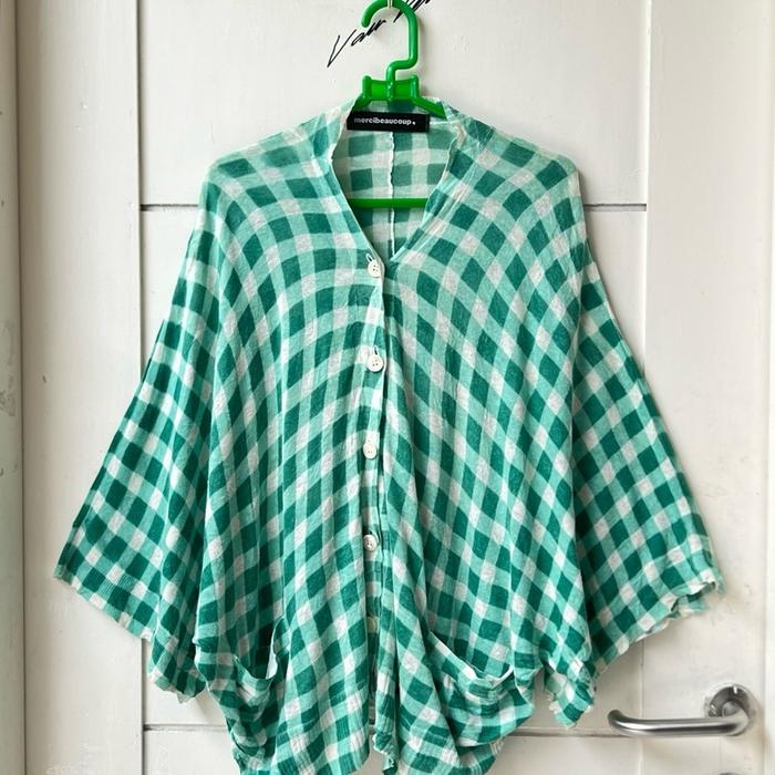 MERCIBEAUCOUP Plaid Cardigan