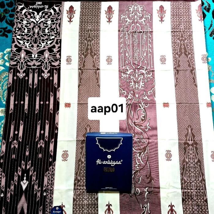 Al-anbiya Sarung Dewasa aap01, Pilihan Sarung Al-anbiya Gold & Putih, Sarung Kualitas Terbaik untuk 