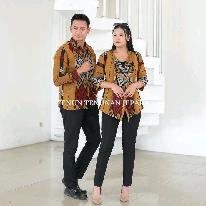 blazer tenun outer tenun outer wanita blazer wanita