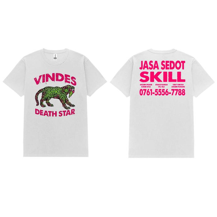 [COD] T-shirt Vindes Death Star Neon Pink Hijau Kaos Distro Pria Sablon Digital Printing Combed Fit 