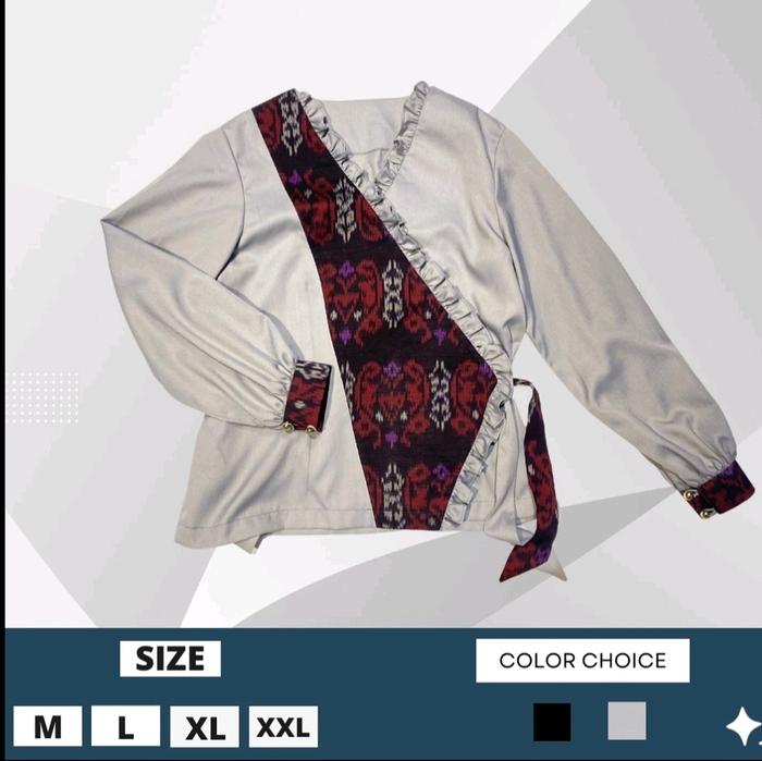 Latik's Side Tie (Modifikasi kain batik Cual khas Bangka Belitung)