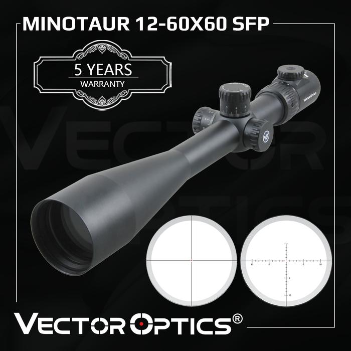 Vector Optics Minotaur 12-60x60 Hunting Rifle Scope Tactical