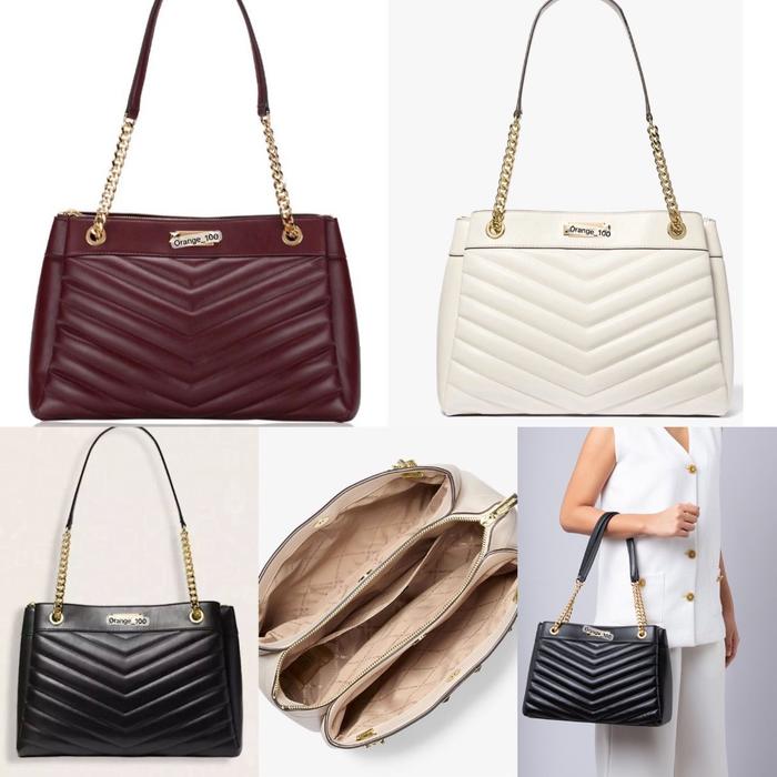 TAS WANITA MK WHITNEY Medium Chain Shoulder Tote ORIGINAL