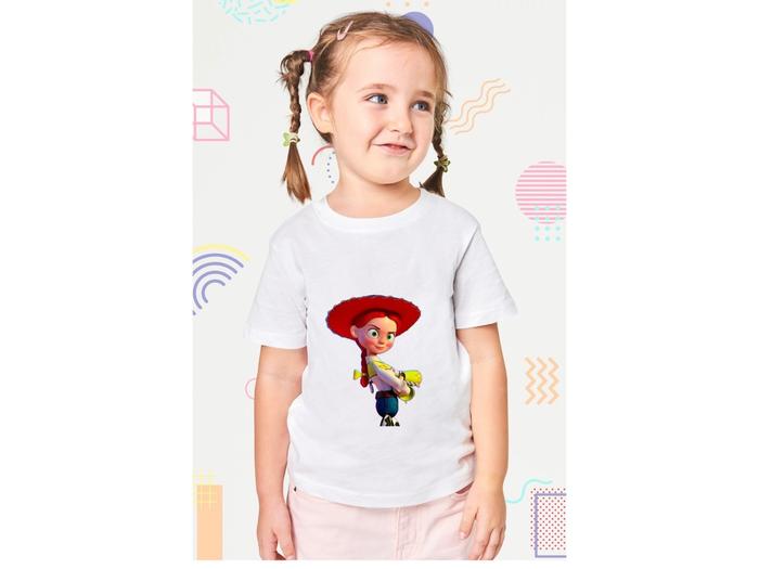 baju dtf anak motif karakter boneka kartun toy story jessie DN7 sablon sublim gambar 3D Kaos Fashion