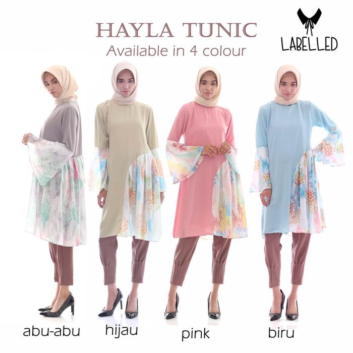 LABELLED HAYLA TUNIK DRESS ATASAN PANJANG DEWASA ALL SIZE