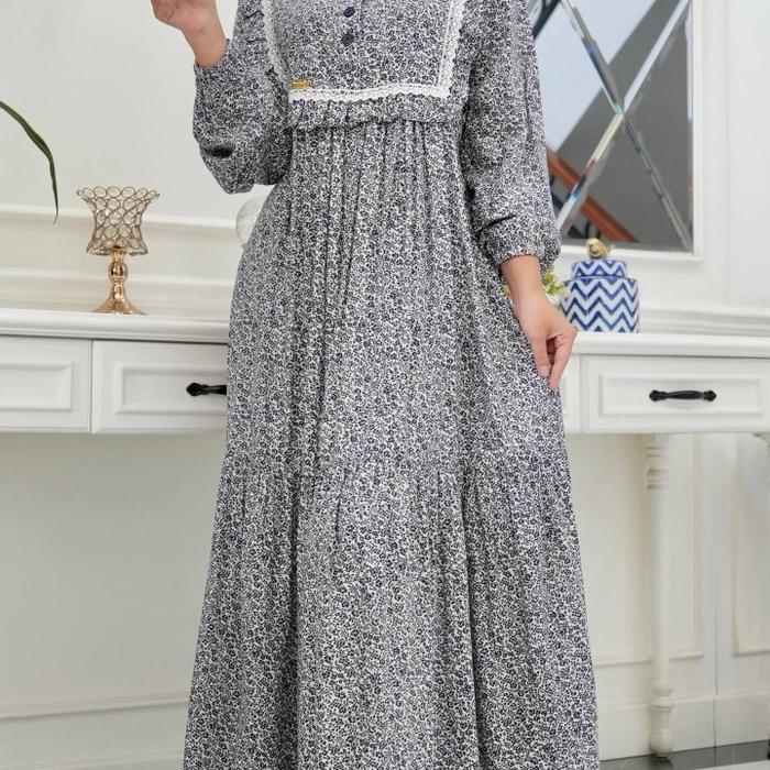 midi dress SALVINA ys motif songket kotak