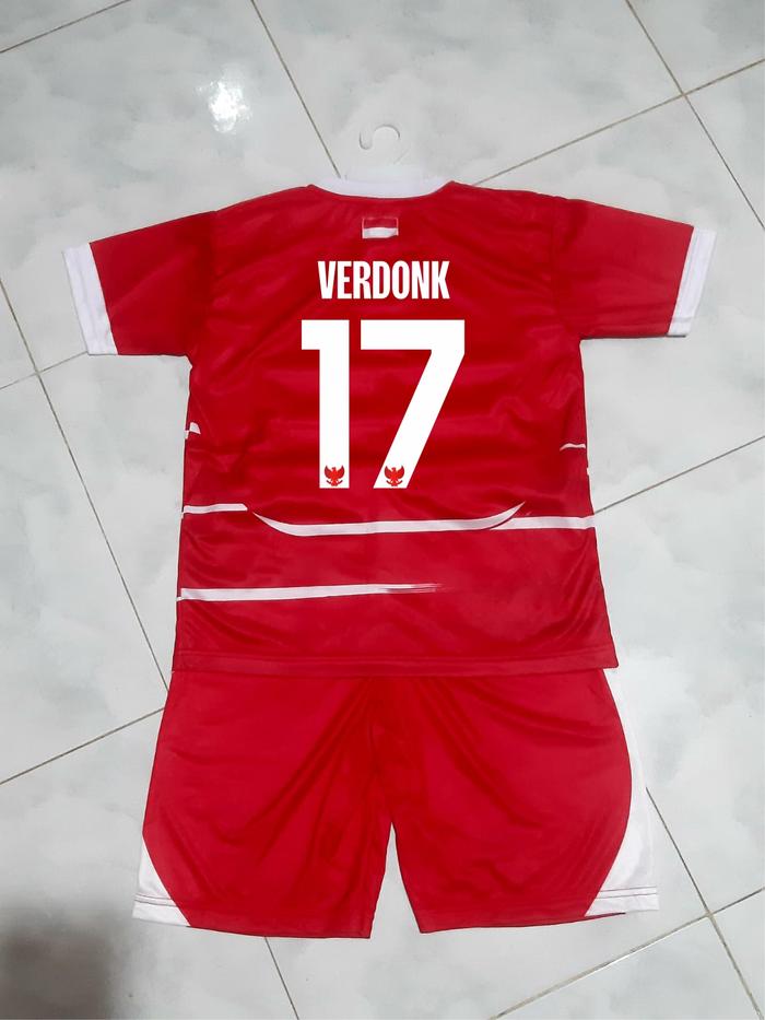 BAJU Calvin Verdonk NOMOR 17 | JERSEY TIMNAS 2026/2027 | SETELAN FUTSAL BECKHAM ANAK LAKI LAKI