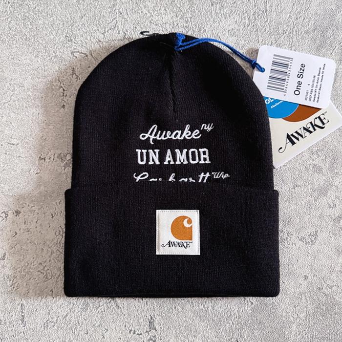 Carhartt WIP Awake NY Un Amor Beanie Black