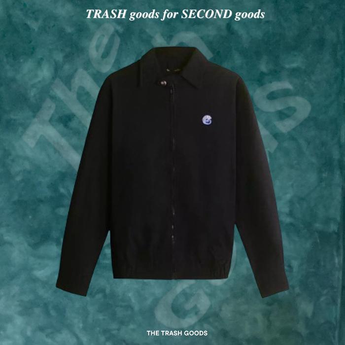 Jaket Trucker Guten Inc Fraser Black Harrington Jacket Twill Pria Ori