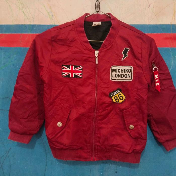 Jeket Bomber Anak Michiko London Pria Wanita