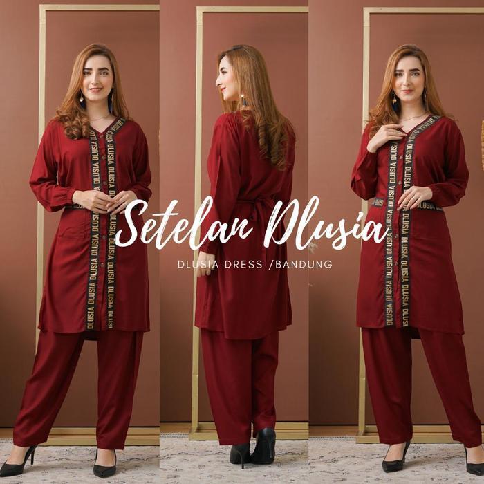 Daster Arab Setelan Dlusia By Dlusia Original/Baju Wanita