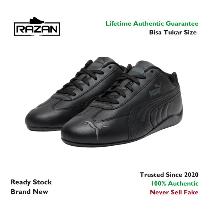 Puma Speedcat Full Leather Black Shadow Grey 100% Authentic Original