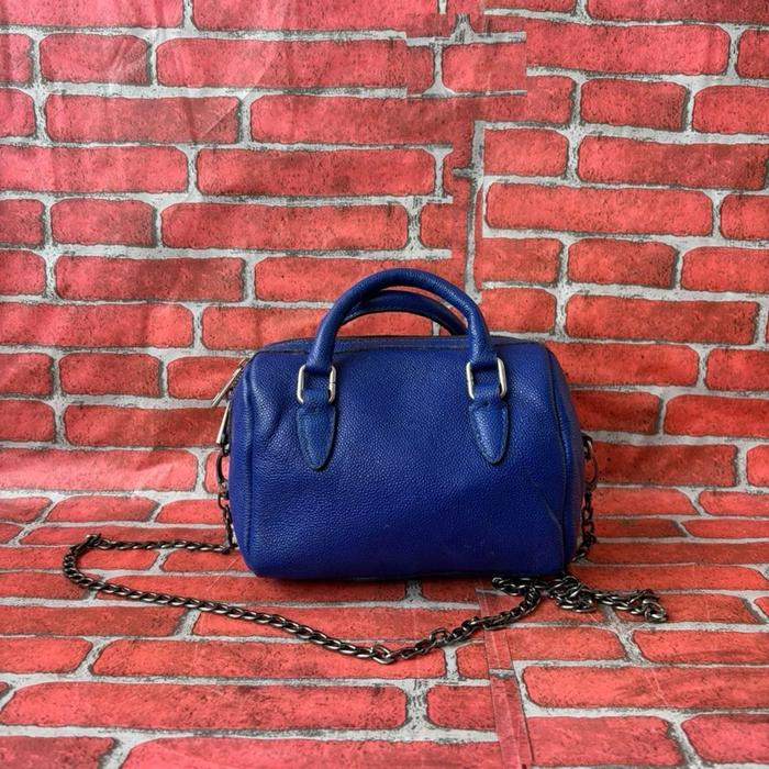 TAS TOP HANDLE MINI WANITA KULIT ASLI SECOND BRANDED BIRU / TAS SLING SPEEDY WANITA KULIT ASLI SECON