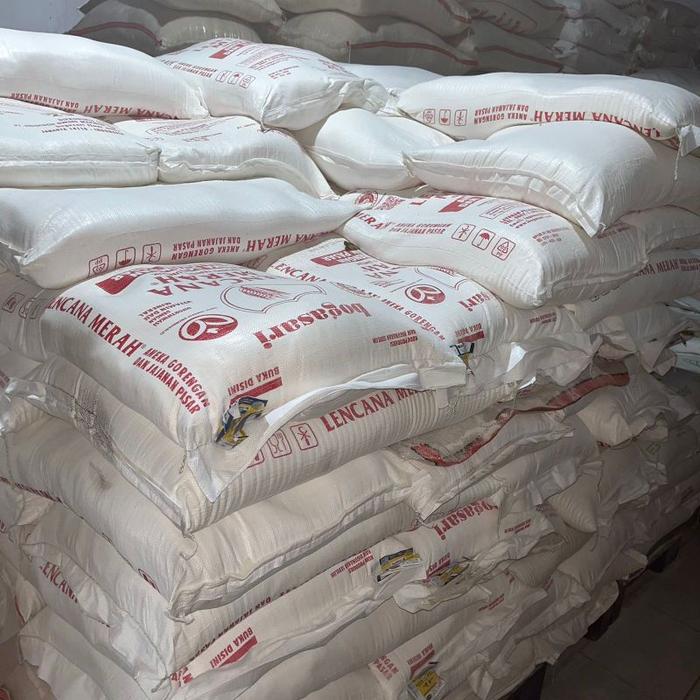 Lencana Merah 25Kg Tepung Terigu - Murah