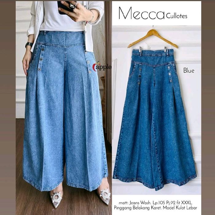 MECCA CELANA JEANS //KULOT JEANS CEWEK TERBARU CELANA JEANS KERJA HARIAN JALAN JALAN KEKINIAN VIRAL