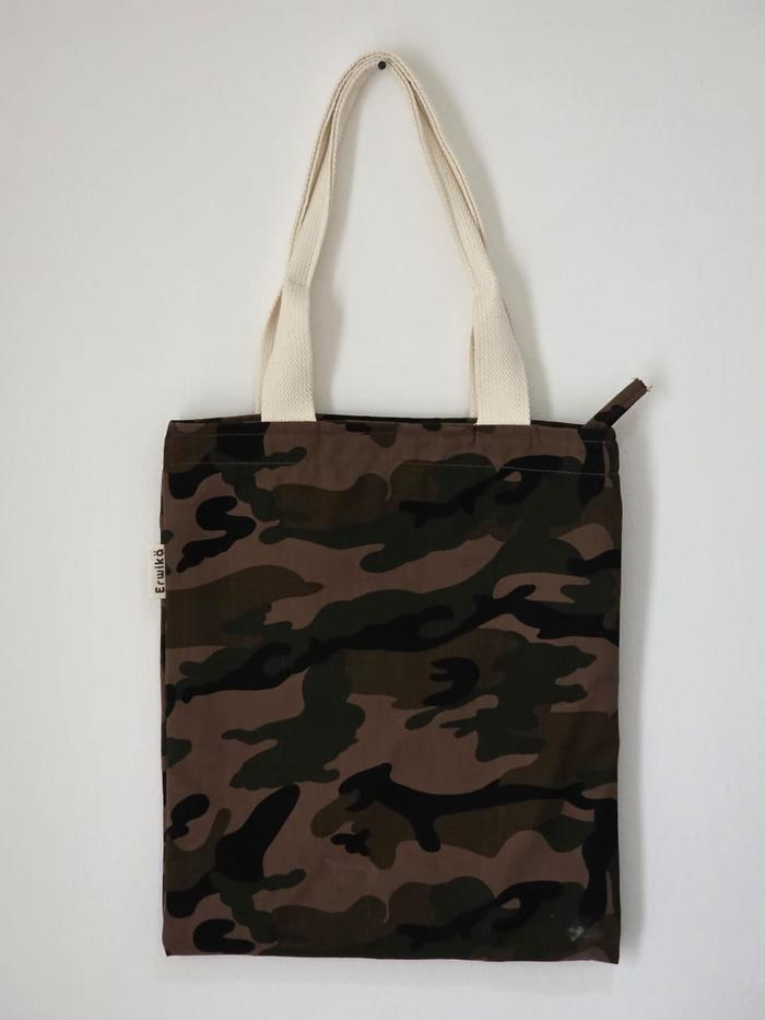 Ripstop Tote Bag Motif Army