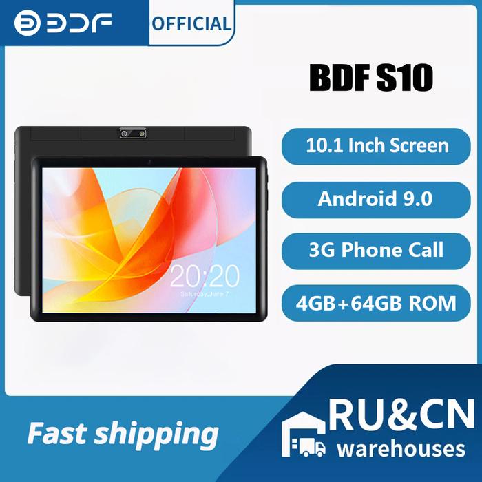 BDF 10.1 Inch Android Tablet Octa Core 4GB RAM 64GB ROM 3G Network