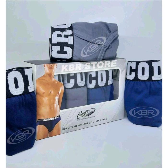 CELANA dalam crocodile putih isi 3 pcs / celana dalam pria crocodile / celana dalam pria terbaru cro