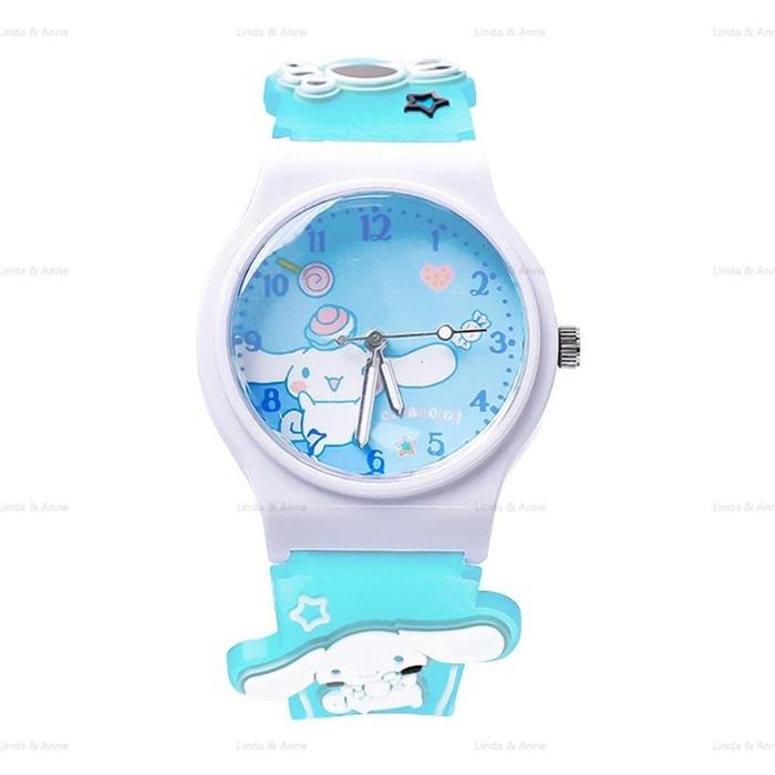 Jam Tangan Anak Lucu Analog Warna Biru Dengan Desain Karakter Menggemaskan Cocok Untuk Kado Ulang Ta