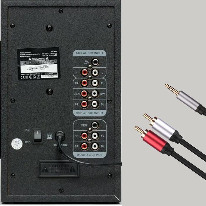 Kabel RCA AUX 3.5 Mm Ke Kabel Audio RCA 3.5 Mm Jack Headphone Ke 2RCA