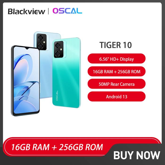 Blackview OSCAL TIGER 10 Smartphone Android 13 6.56'' HD+ Octa-Core