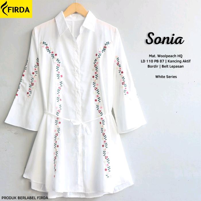 Atasan tunik wanita Jumbo panjang Busui Premium motif Bunga Orillo by Recca sonia Muslim