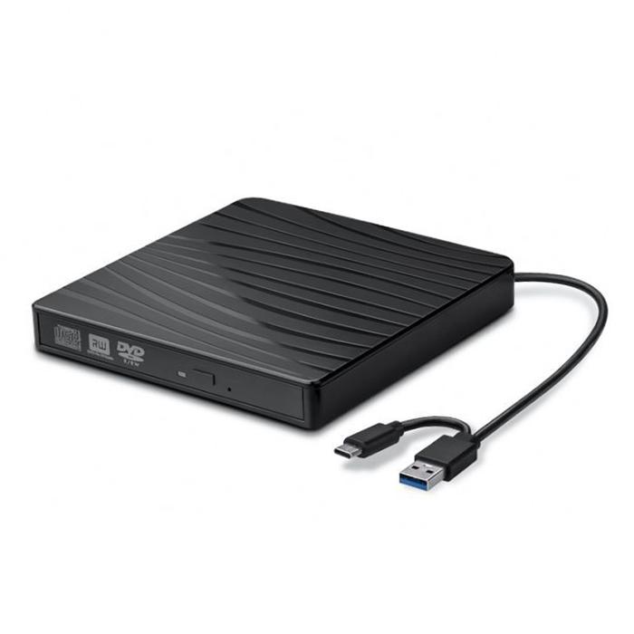 12.7mm External Drive USB 3.0/Type-C Slim External DVD CD-ROM RW Player Optical Drive Enclosure Case