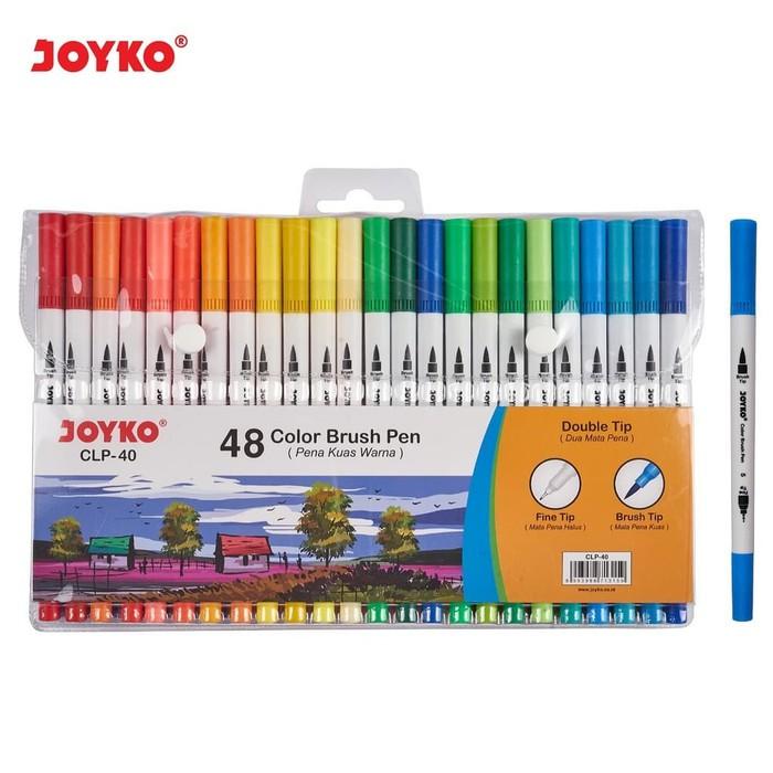 [ SET ] Color Brush Pen - Joyko CLP-40 48 Warna