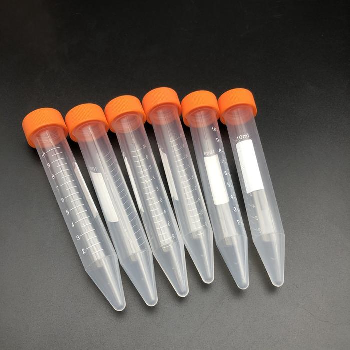 100 Buah/Lot 10Ml Tabung Sentrifugasi Plastik Bening PP