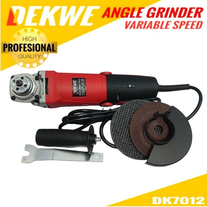 DEKWE DK7012 Angle Grinder Gerinda Variable Speed 4 Inch