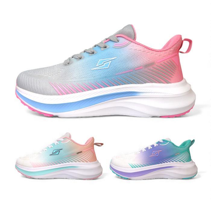 Sepatu Sneakers Sport Wanita White Pink White Tosca Grey Pink GEMINI ELDORA 36-41