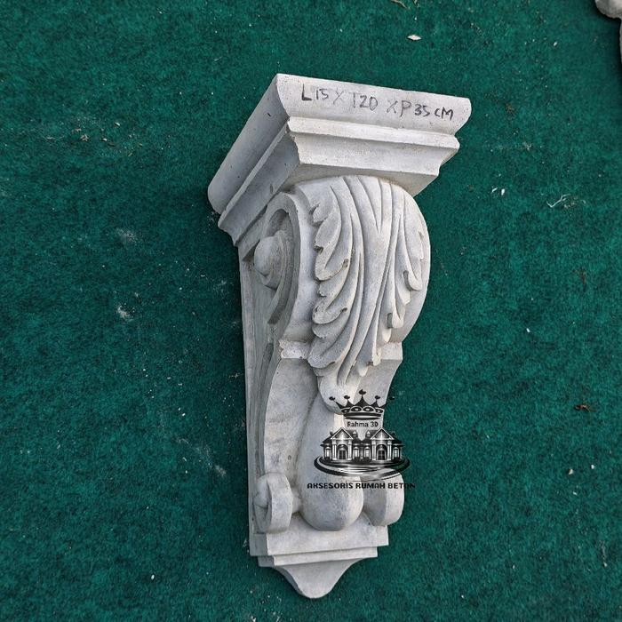 korbel corbel beton  jendela panjang 35cm lebar 15cm nonjol 20cm