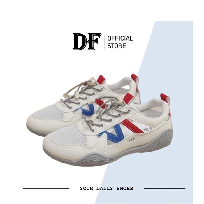 DUNIA FASHION - DF 694 Sepatu Wanita Sneakers Wanita Putih Import Premium Quality Casual Shoes