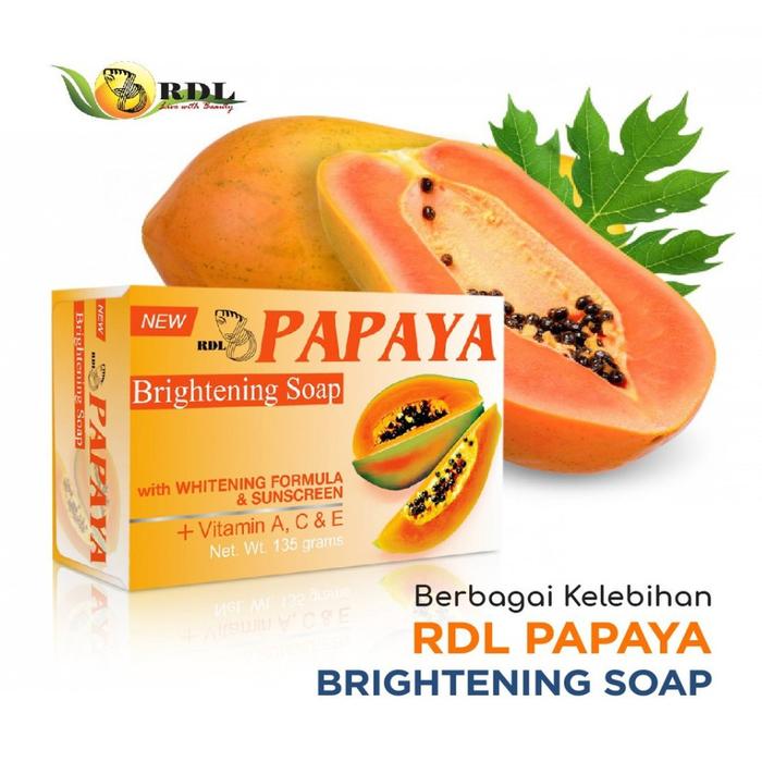 SABUN PEPAYA RDL / RDL PAPAYA SOAP 135 GRAM BPOM