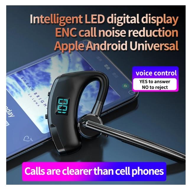 SMARTCOM - Earphone Handsfree Headset Bluetooth SMARTCOM Legend V8