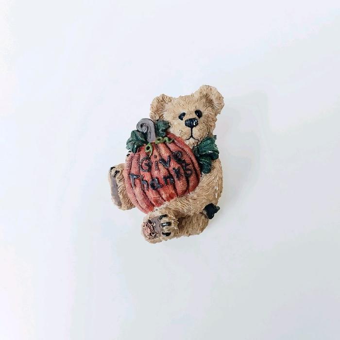 Vintage Boyds BearWear "Thanksgivings Pumpkin Bear" Brooch
