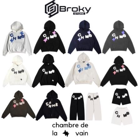 Chambredelavain | Shooting love | Bedstar | Basic | Maskinh tape | Zipper hoodie 100% Authentic