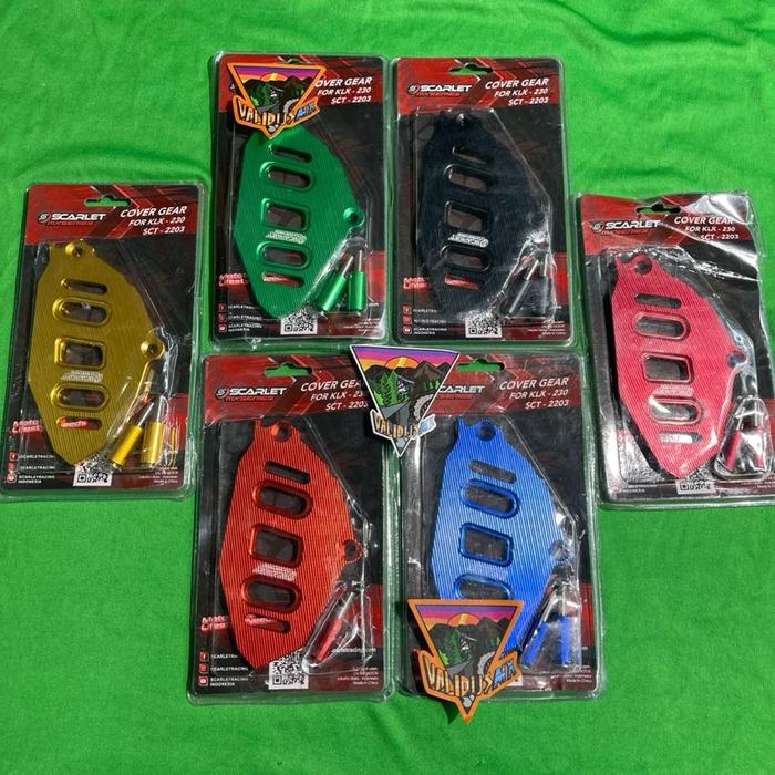 Scarlet Racing - Cover Pelindung Gear Gir Depan KLX 230 2203 CNC