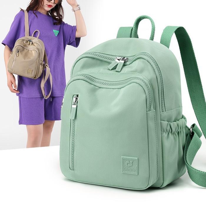 Tas Ransel Wanita Colour Fox / Tas Kuliah Backpack AntinAir Waterproof