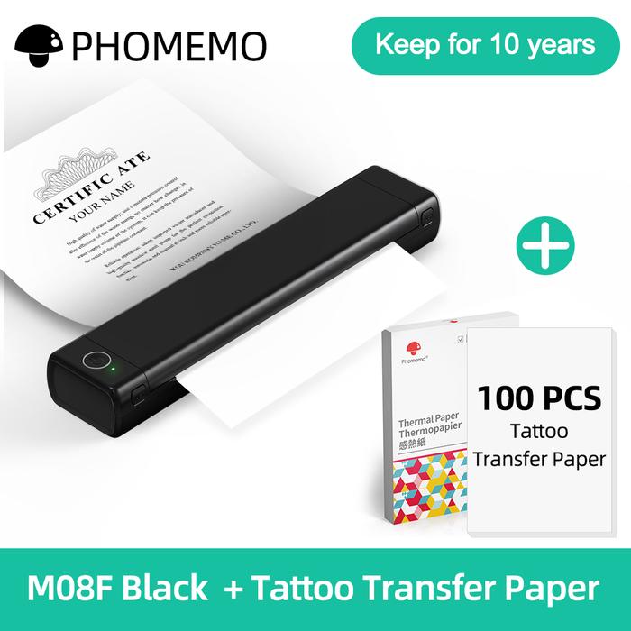 Printer Portabel A4 Nirkabel untuk Printer Termal Bluetooth