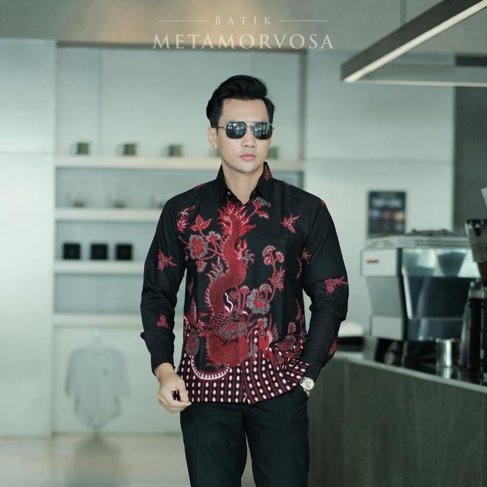 BATIK METAMORVOSA - Batik Pria Premium Lengan Panjang Bahan Katun Halus Full Furing Nyaman