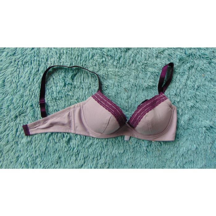 New NORMAL PRICE IDR 160.000,- BRA KATUN BUSA TIPIS WACOAL COTTON BRA 9128 PPE SIZE 32B B70 32C C70