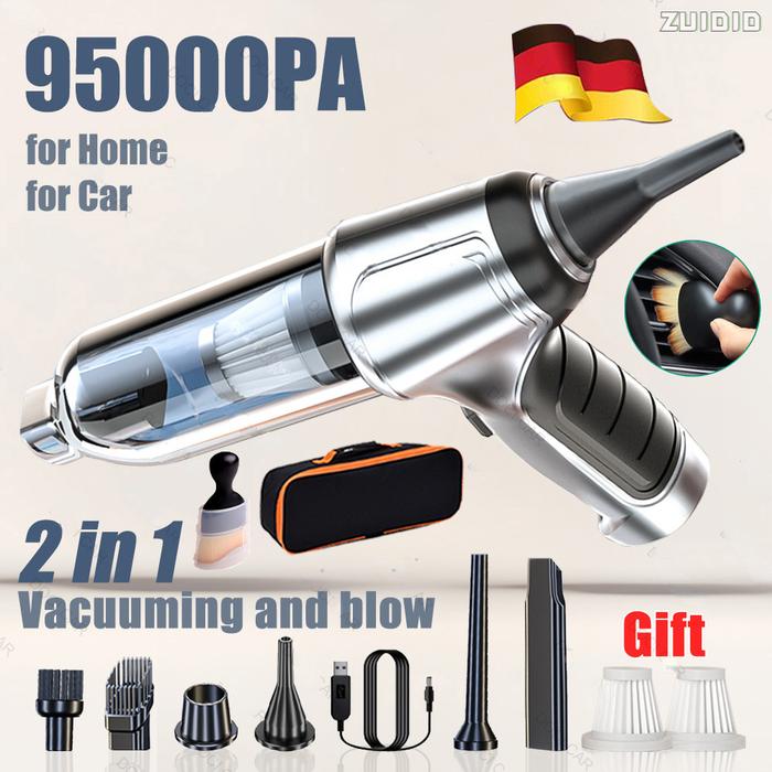 95000PA Car Vacuum Cleaner Wireless Portable Vacuum Cleaner Handheld