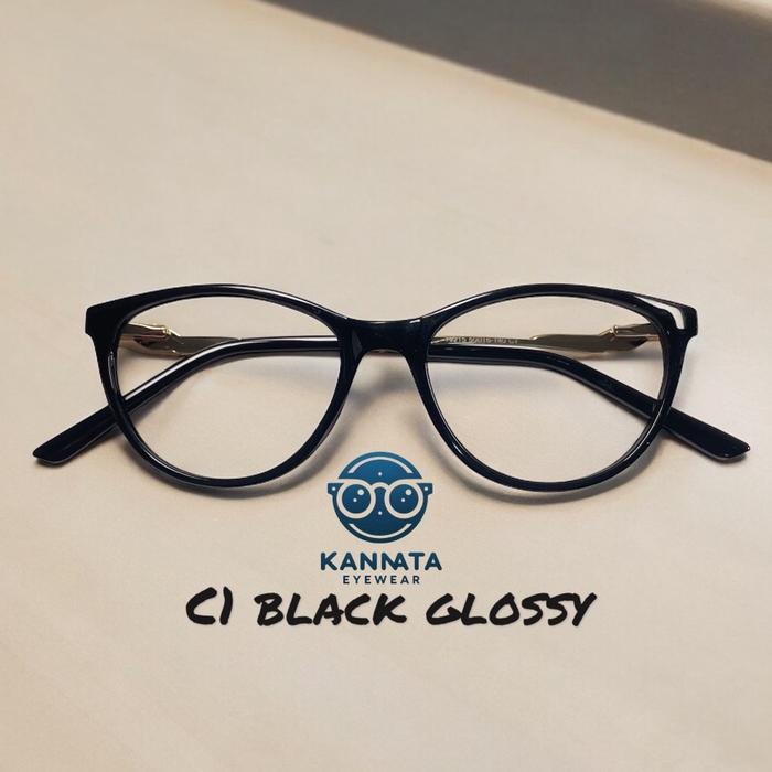 KANNATA - Kacamata Cat eye 19215 small size antiradiasi komputer eyewear Glasses
