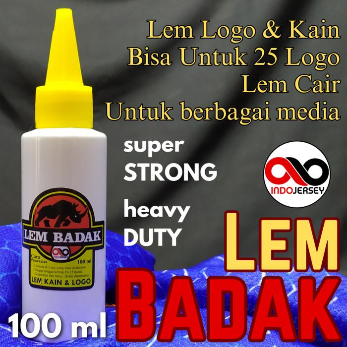 Lem Kain Logo Bordir Patch Emblem Cap Badak Indojersey