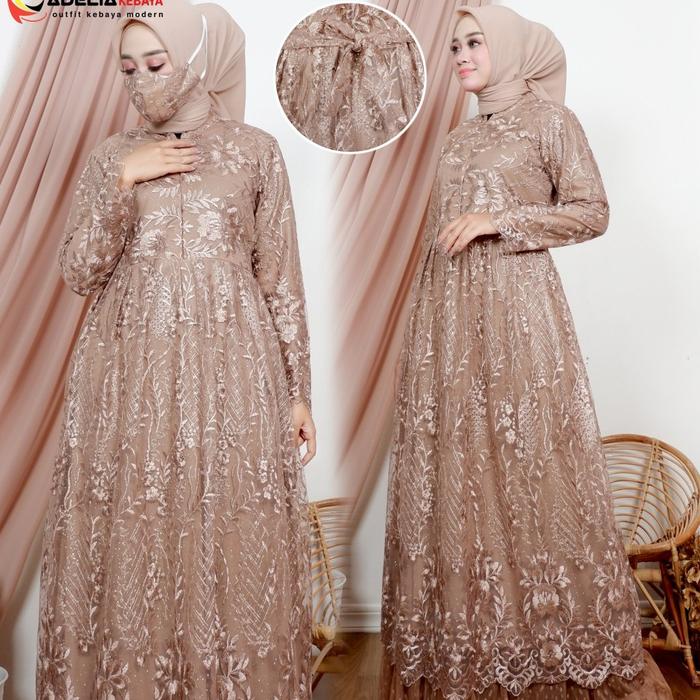 Gamis busui sita Adelia gamis muslim gamis brokat gamis tingkat gamis lebaran gamis wisuda gamis pe