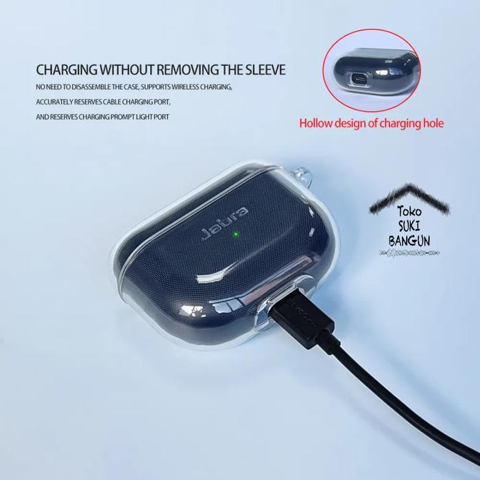 Case untuk Jabra Elite 10 / Elite 8 Active Rubber CLEAR Transparent Silicone Cover Casing Pouch Prot
