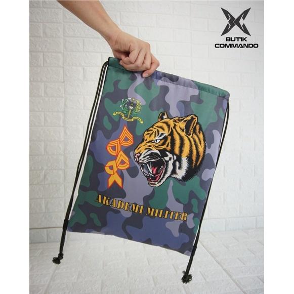 PREMIUM (READY) terjamin TERBARU - Tas Serut Pria Wanita Unisex Model TNI AD Original Tas Futsal Ant