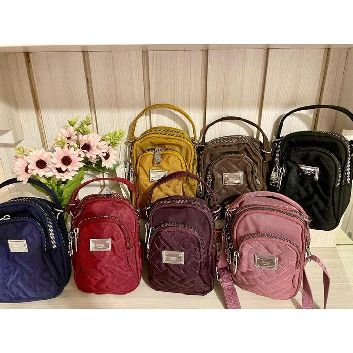 Chibao Tas Selempang Sandang Hp Dompet Hpo Wanita Original Import Kanvas 8182 K